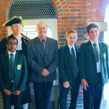 Poetry Competition Winners and the Mayor of Chichester